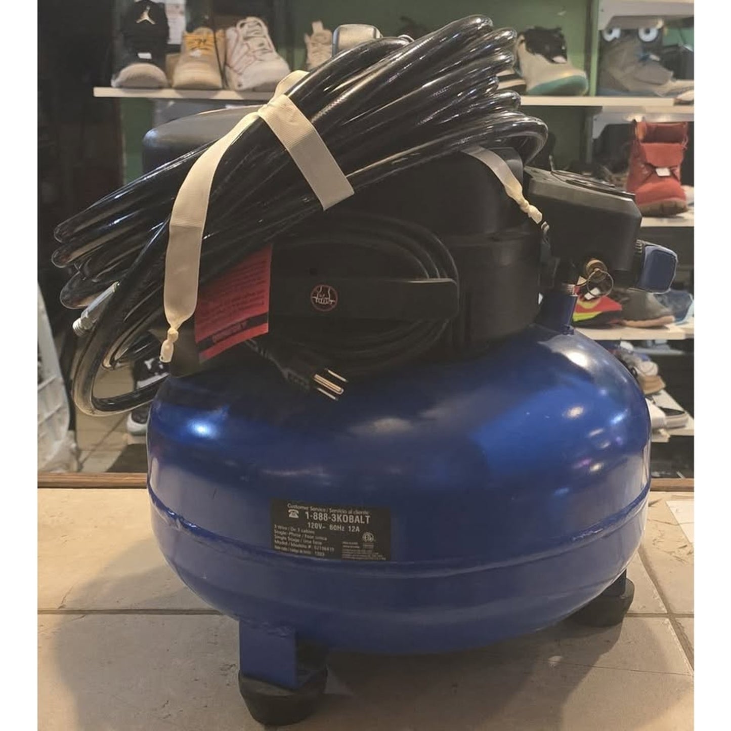 Kobalt 6-Gallon Portable Electric 150 PSI Pancake Air Compressor / 02106410 /