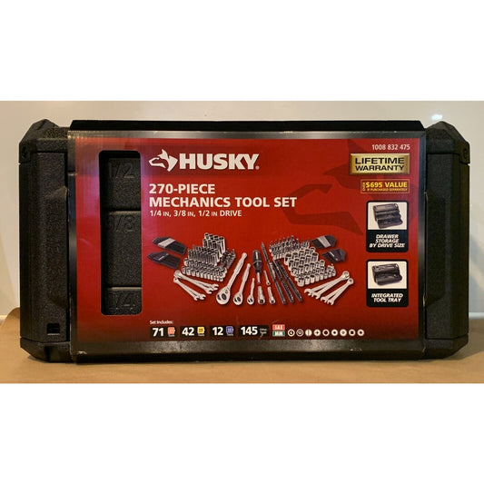 Husky 270-Piece Mechanics Tool Set - H270MTSQ223