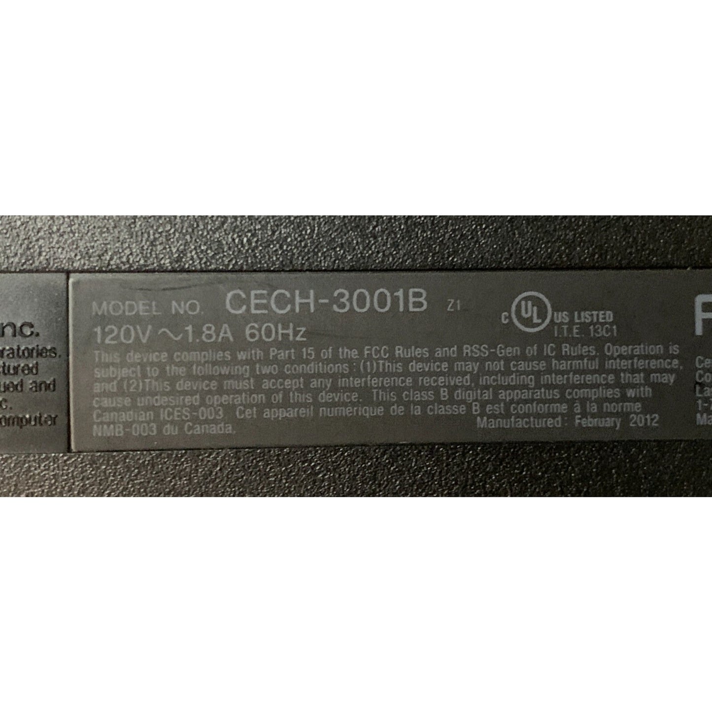 Sony PlayStation 3 Slim (PS3) Console + Cords + 1 Controller Black 320gb