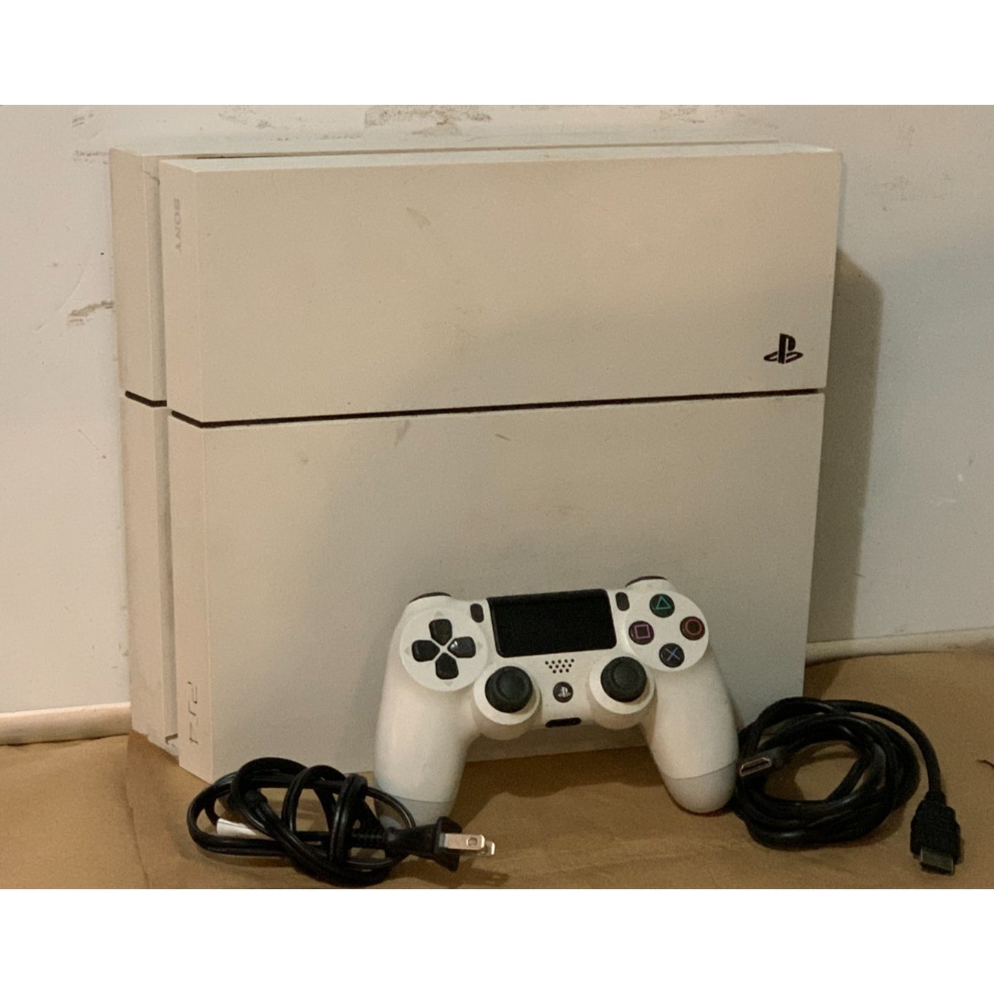 PS4 Console Sony Playstation 4 White CUH-1115A 500GB With Controller & Cables