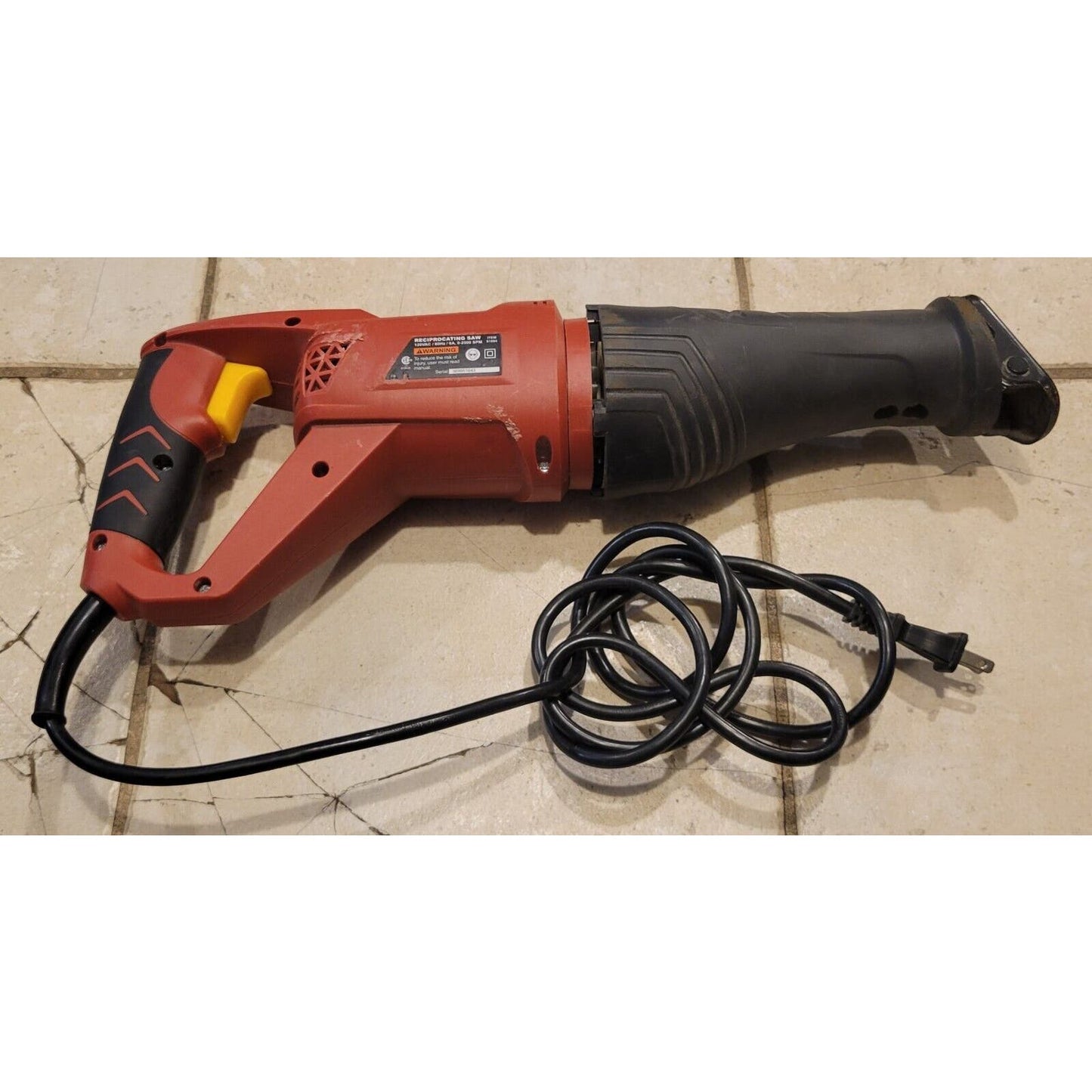 Chicago Electric 6 Amp Reciprocating Saw with Rotating Handle