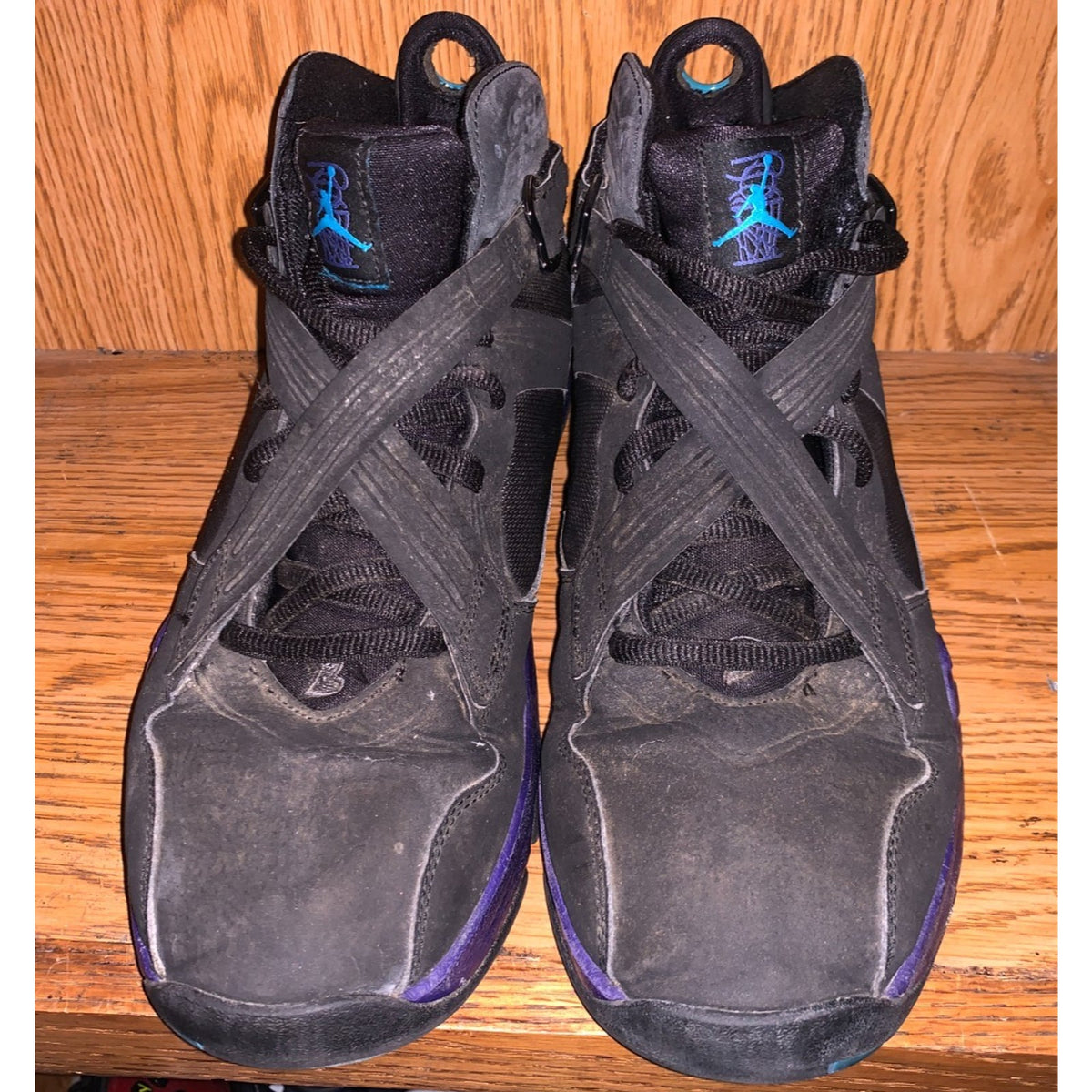 Jordan Air Jordan 8.0 Aqua Black Purple Blue 467807-009 Men's Size 11