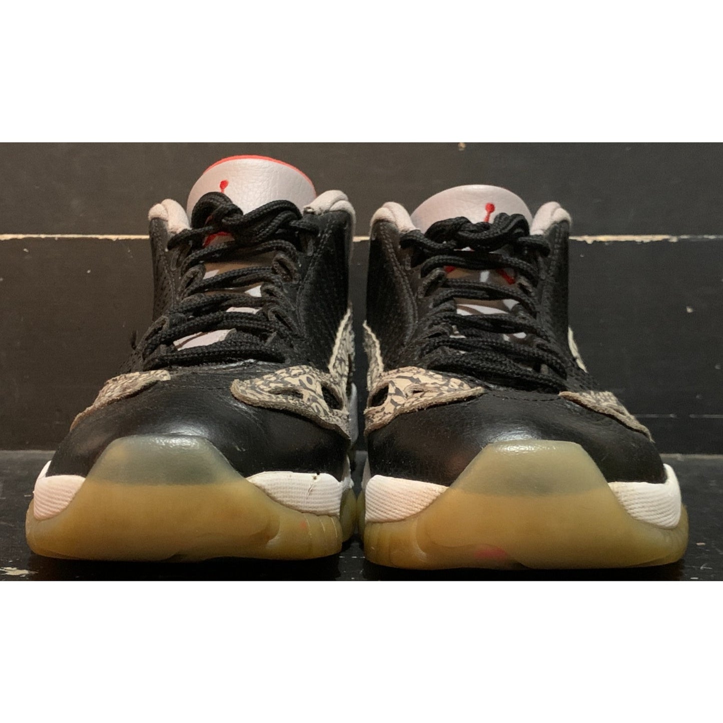 Size 9 - Air Jordan 11 Retro IE Low Black Cement White Red (919712-006)