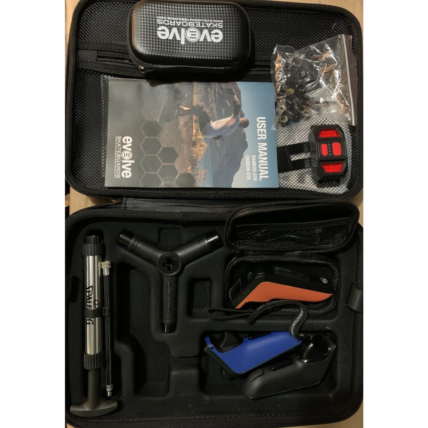 Evolve GTR Carbon All Terrain Electric Skateboard + Extras