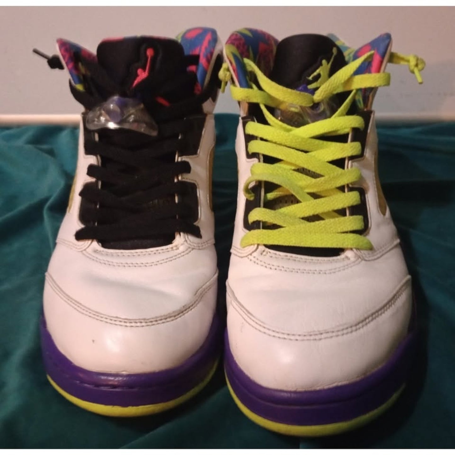 Nike Air Jordan 5 Retro Alternate Bel-Air White/Green/Purple DB3335100 Size 10.5