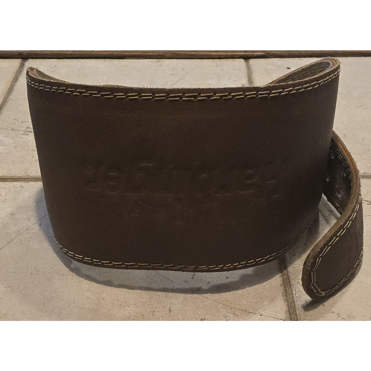 Harbinger 6" Padded Leather Weight Lifting Belt