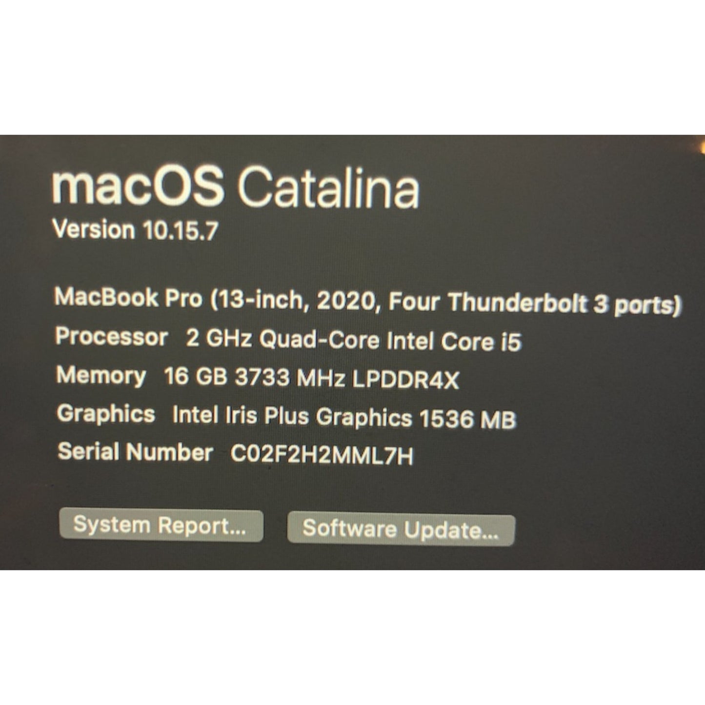 Apple MacBook Pro A2251 13" Core i5 16GB 512GB Silver 2020