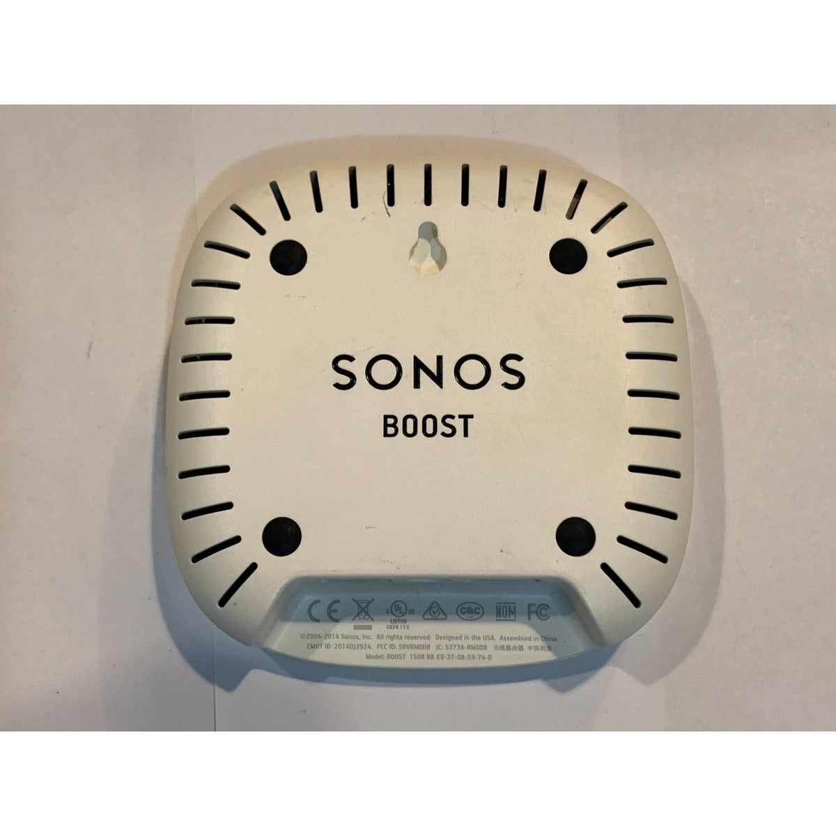 Sonos Boost Wireless Speaker Transmitter Router WiFi Extender White w Power Cord