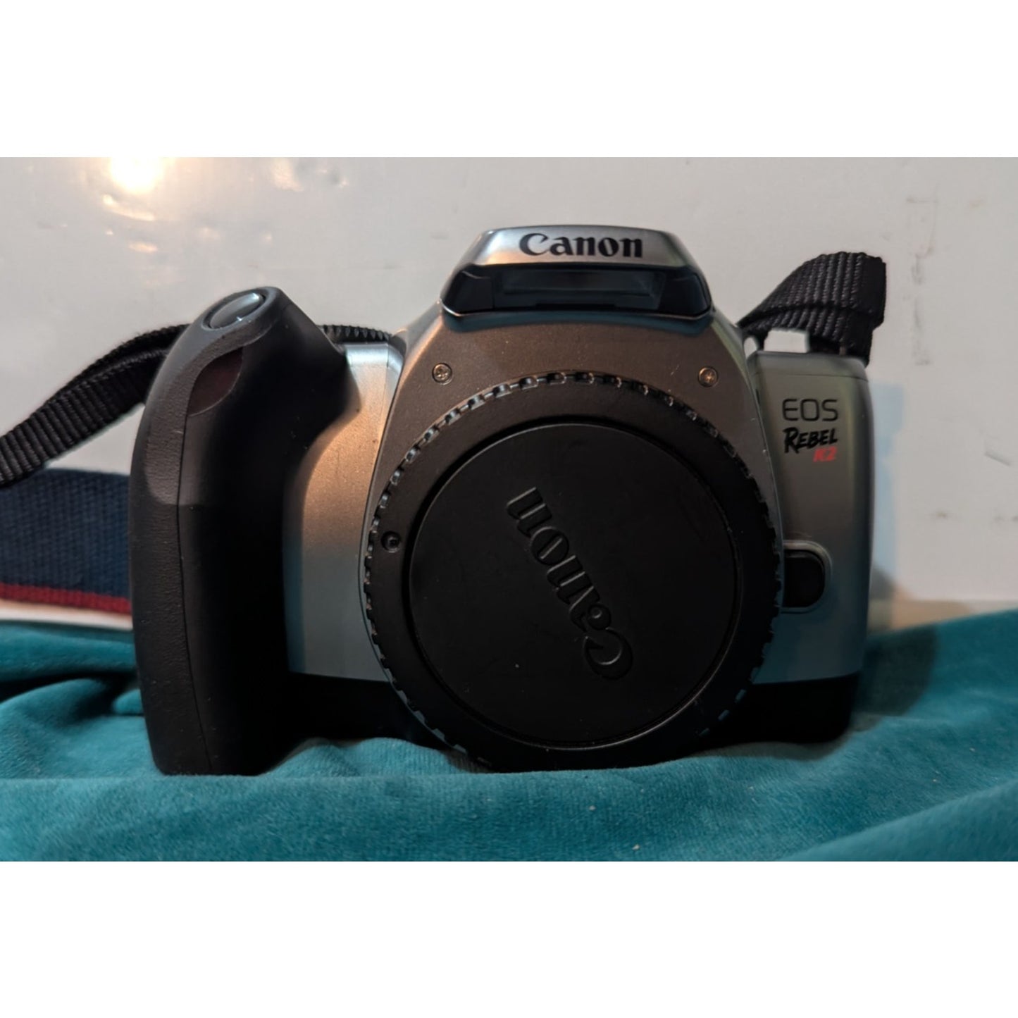 Canon EOS Rebel K2 35mm SLR Film Camera with EF 28-90mm Lens Silver