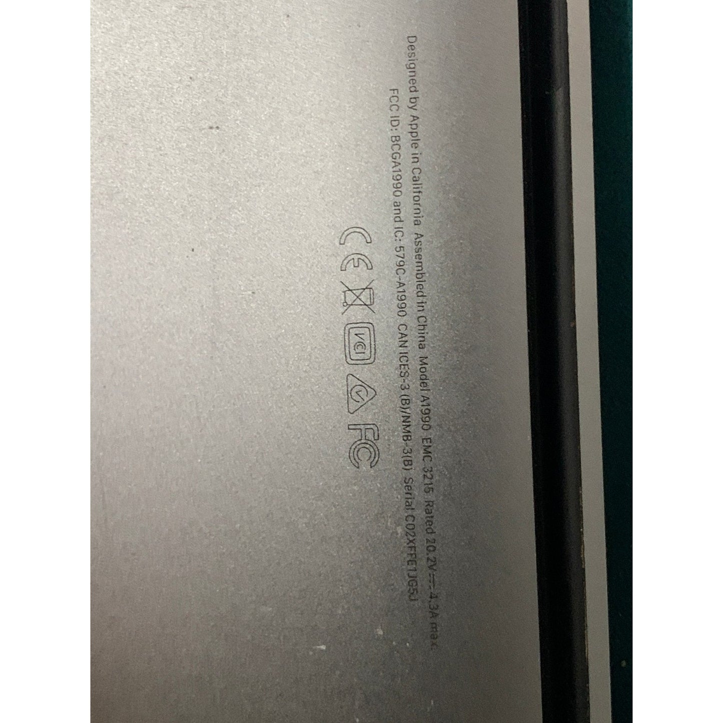 2018 Apple MacBook Pro 15" i7 2.8GHz 16GB RAM 512GB SSD Silver A1990