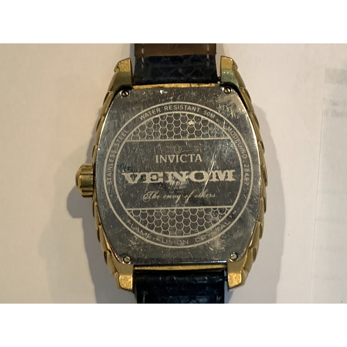 Invicta Venom Cobra Swiss Movement Quartz 28497 Mens Leather