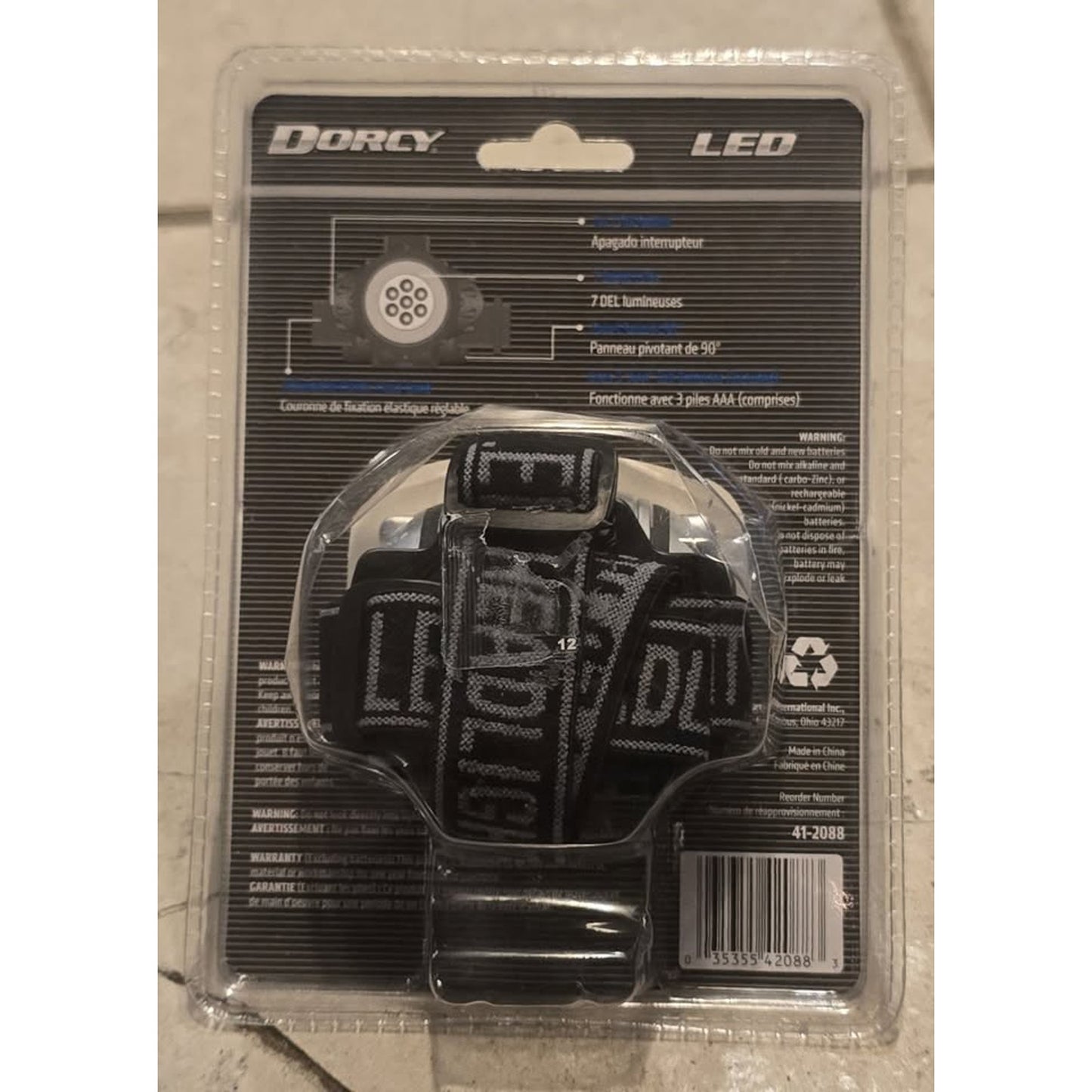 Dorcy Bright Light Head Lamp / 41-2288 /