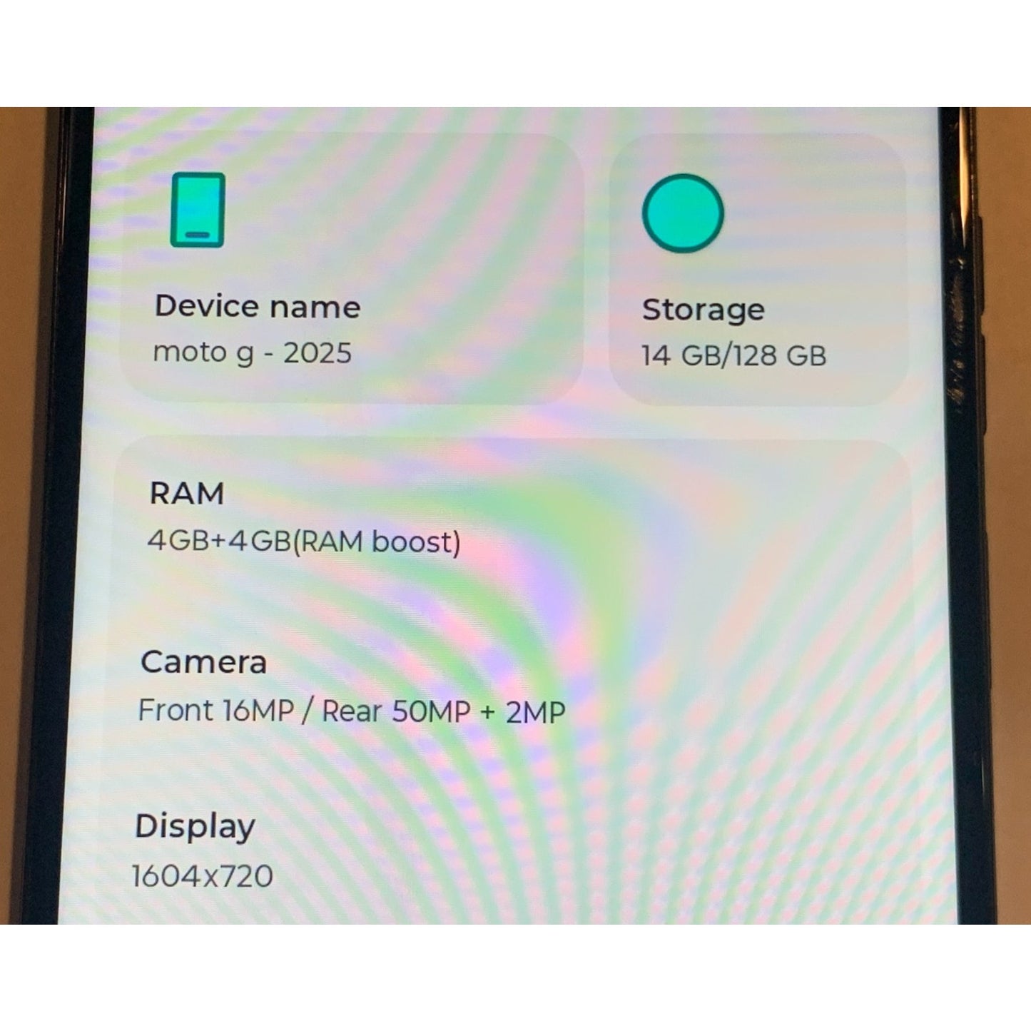 Boost Motorola MOTO G 2025 XT2513-1 128GB Smartphone