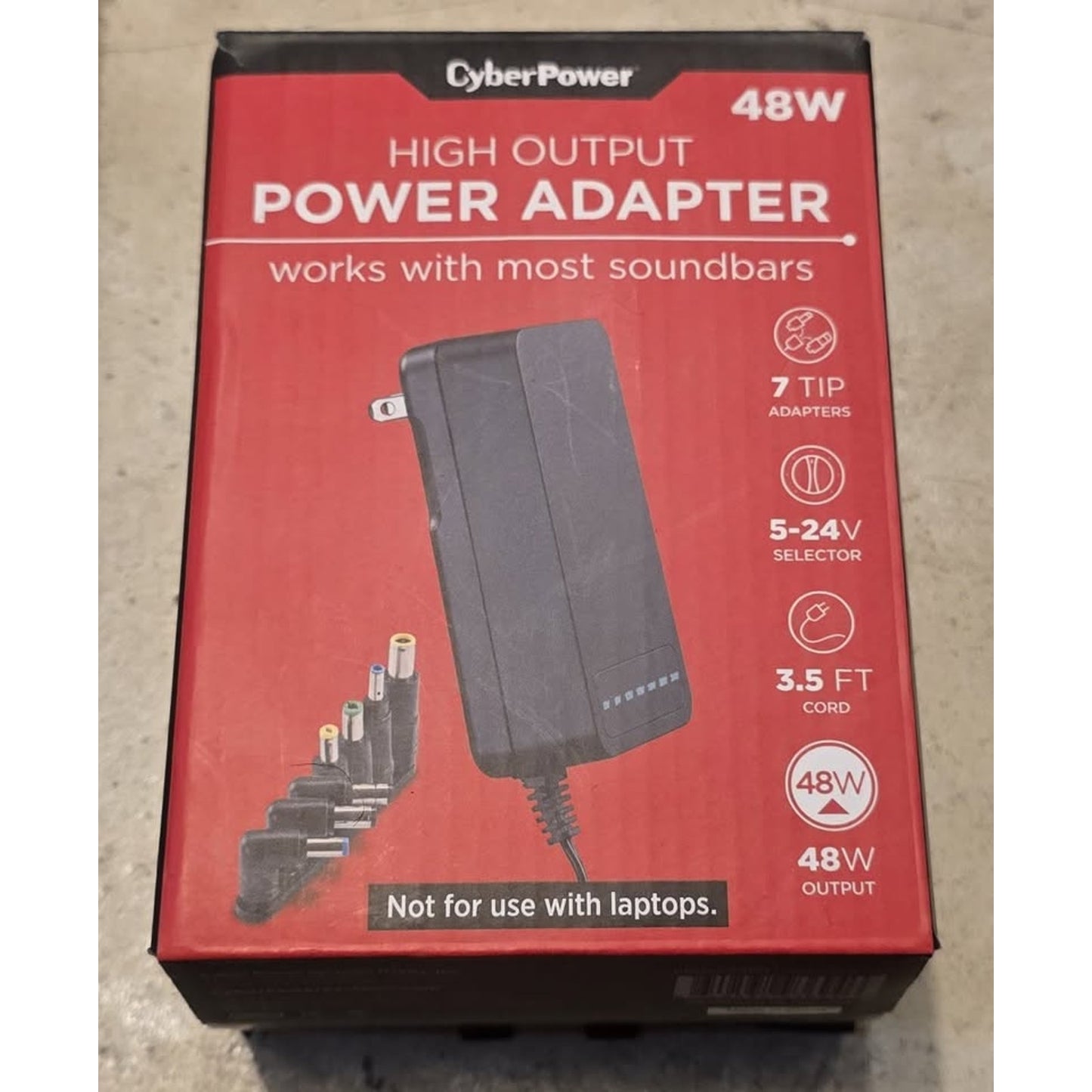 Cyberhome 48W 5-24V Universal Power Adapter / CPUAC300 /