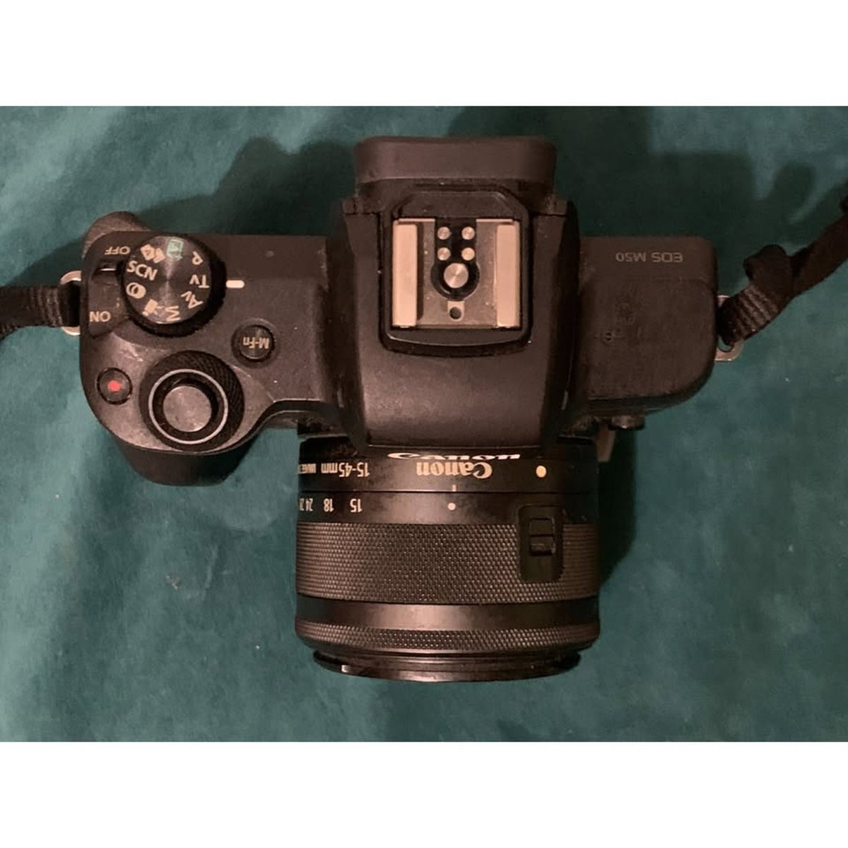 Canon EOS M50 24.1MP Camera Black with 15-45mm Lens & charger