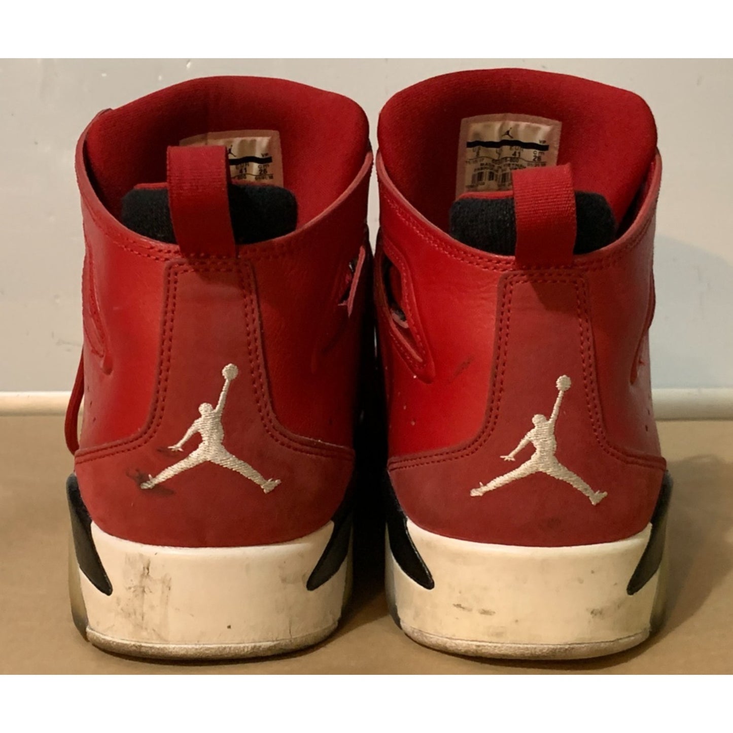 Nike Air Jordan Flight Club 91 555475-600 Men’s Shoes Size 8 Red White