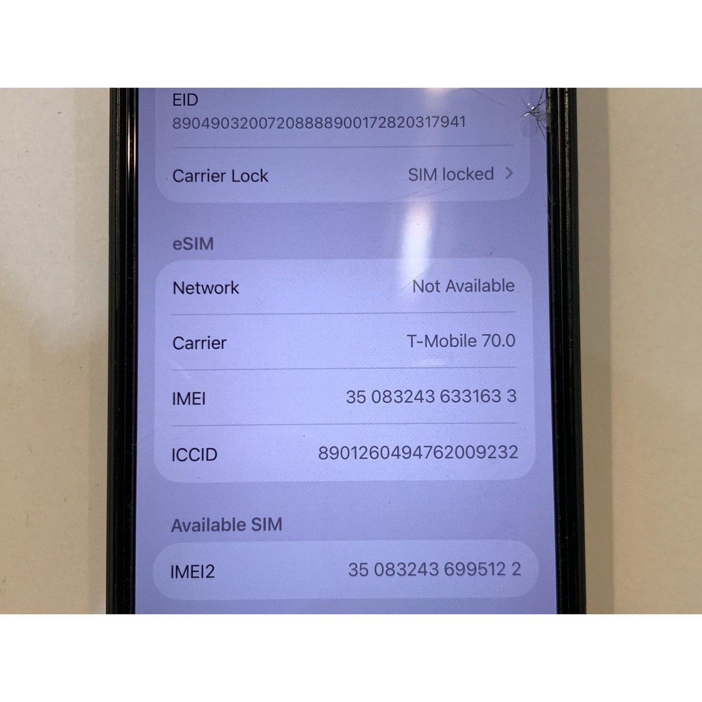 T-Mobile Apple iPhone 15 Pro 128GB Natural Titanium MTQP3LL/A