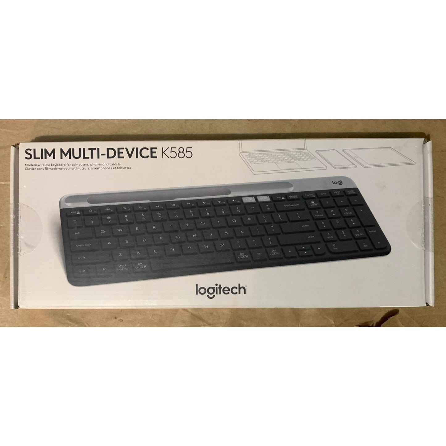 Logitech K585 Multi-Device Slim Wireless Keyboard Graphite