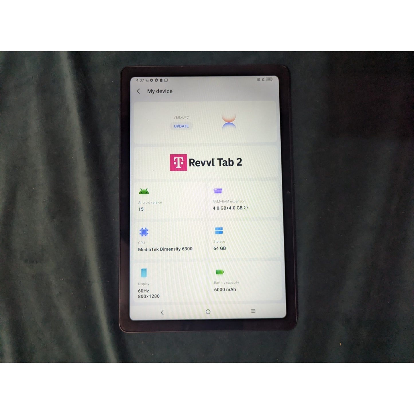 T-Mobile Revvl Tab 2 Black