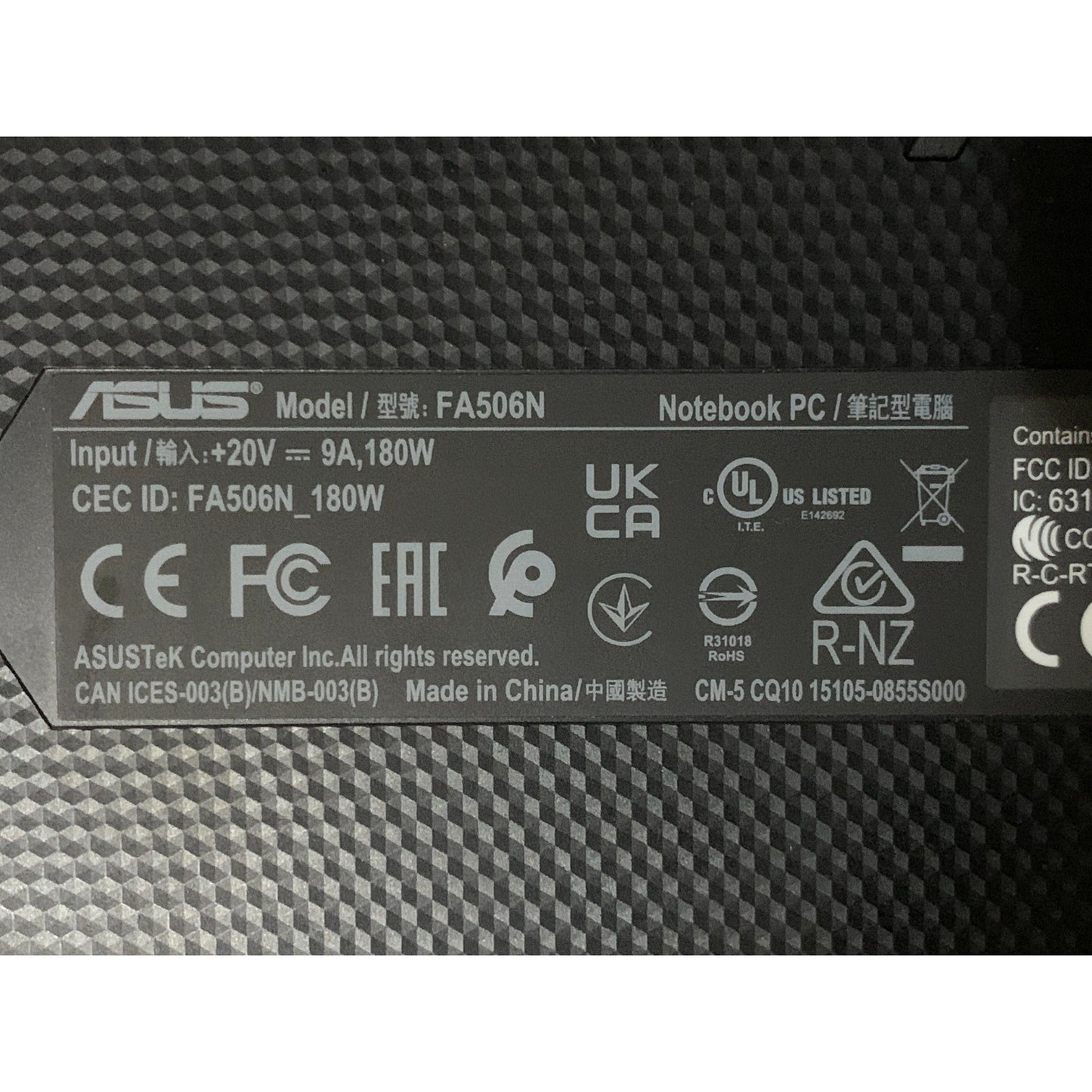 ASUS TUF Gaming A15 FA506N AMD Ryzen 5 7535HS RTX 3050 16GB RAM 512GB SSD 15.6"