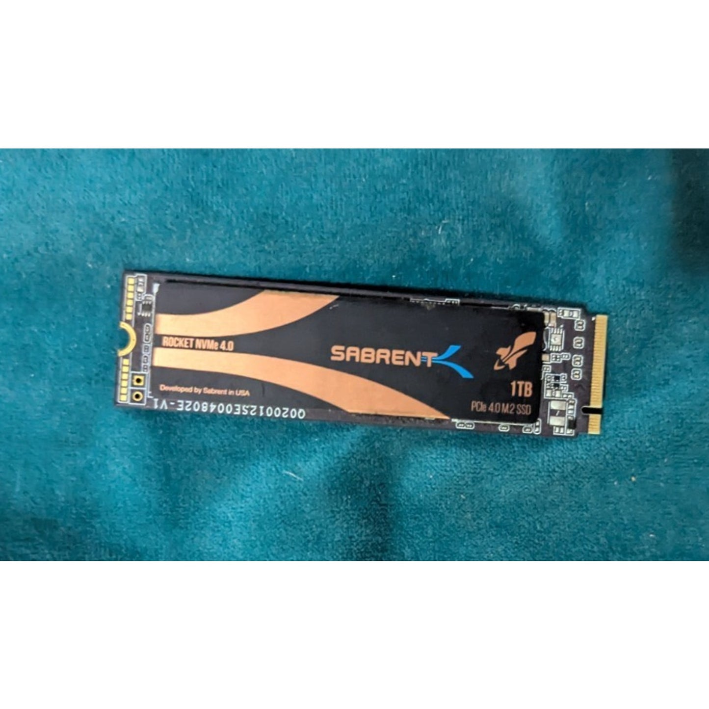 1TB Sabrent Rocket NVMe 4.0 PCIe 4.0 M.2 2280 SSD 92% Health SB-ROCKET-NVMe4-1TB