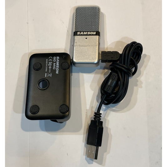 Samson Go Mic Black & Silver Portable USB Condenser Microphone For Mac & PC