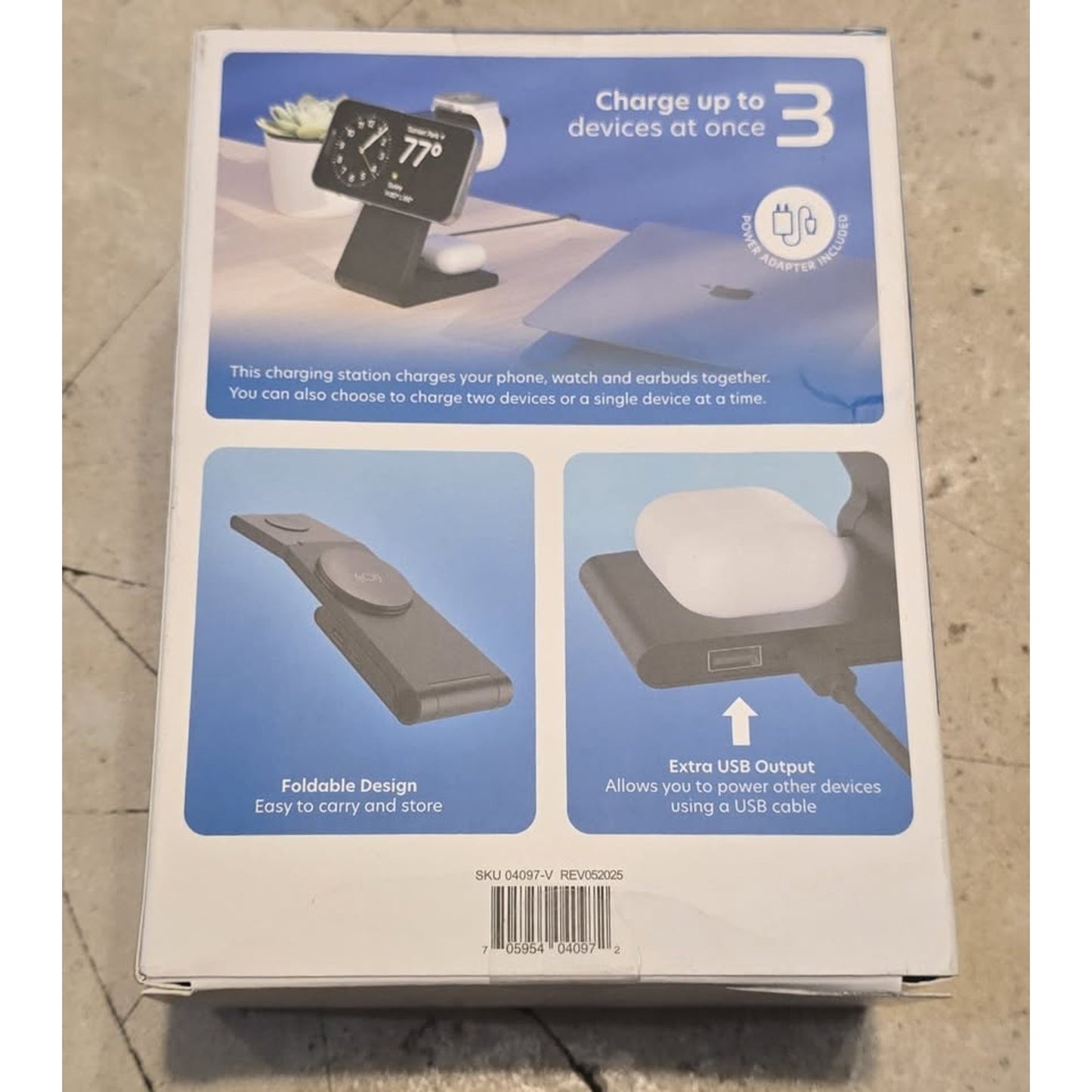 Just Wireless 3-in-1 Charger Station