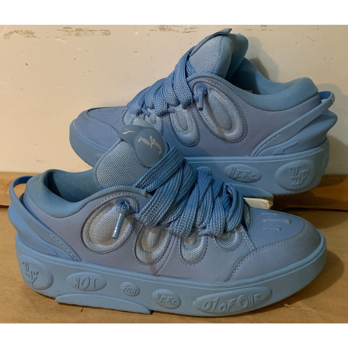 Puma LaMelo Ball LaFrance 1 of 1 Sz 8.5 Blue 310866-01 Athletic Chunky Sneakers
