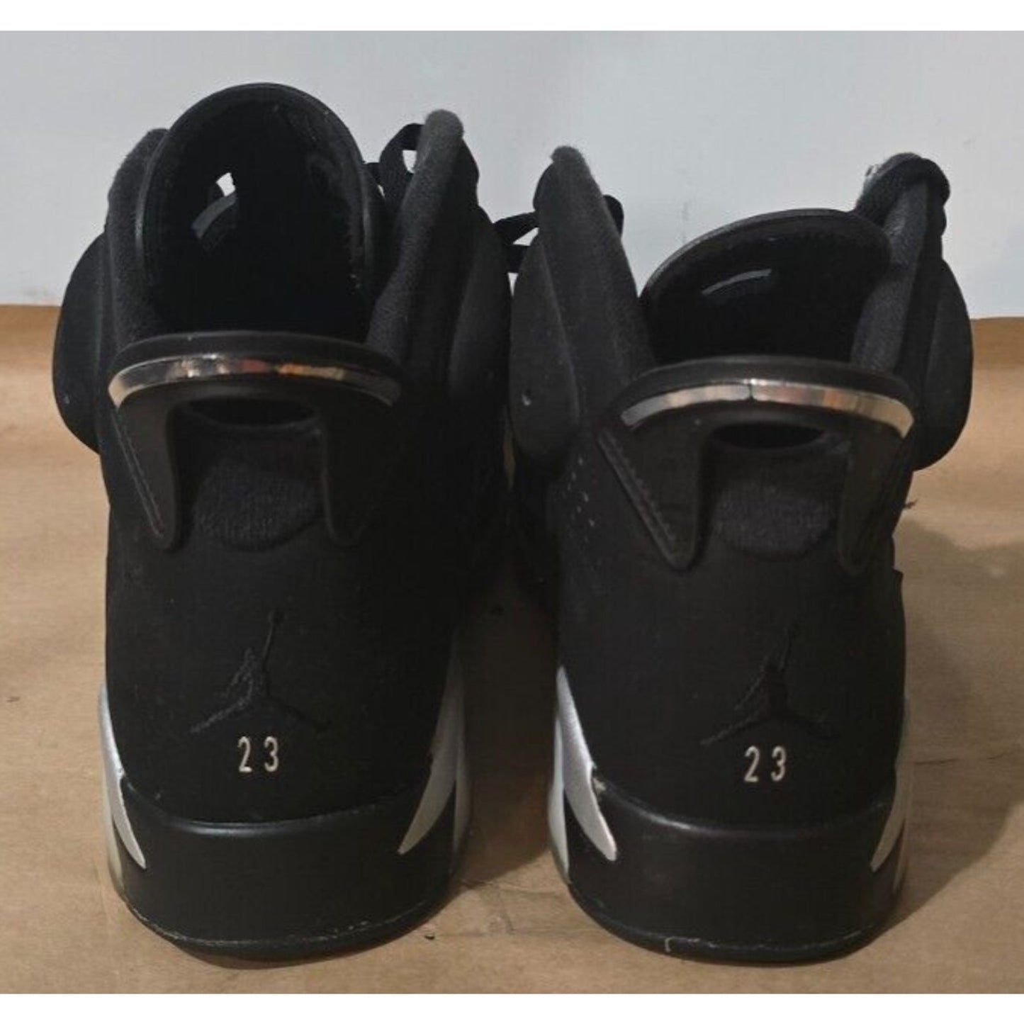 Air Jordan 6 Chrome Retro GS Sneakers Black 2022 DX2835-001 Size 10.5M