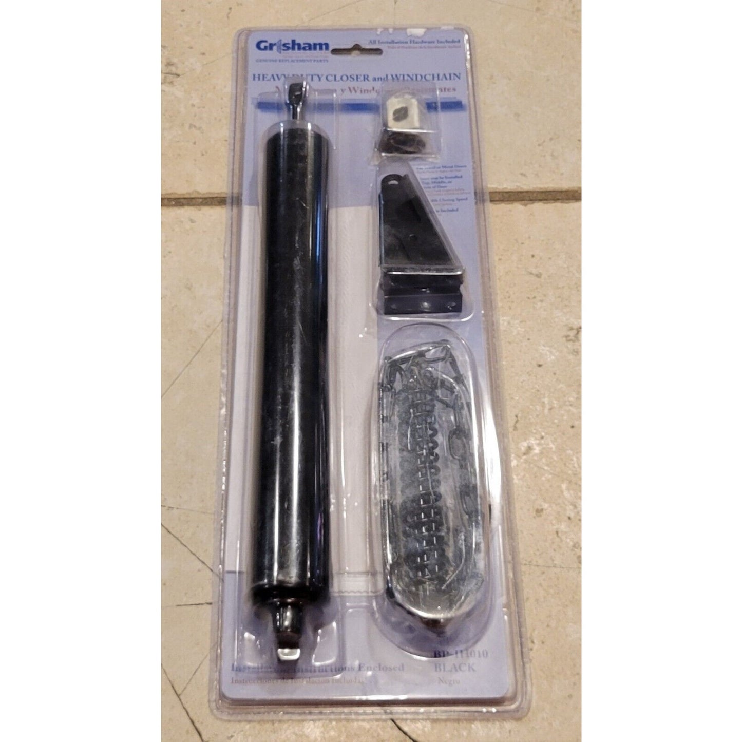 Grisham Heavy Duty Closer and Wind Chain BP-IH020 Black