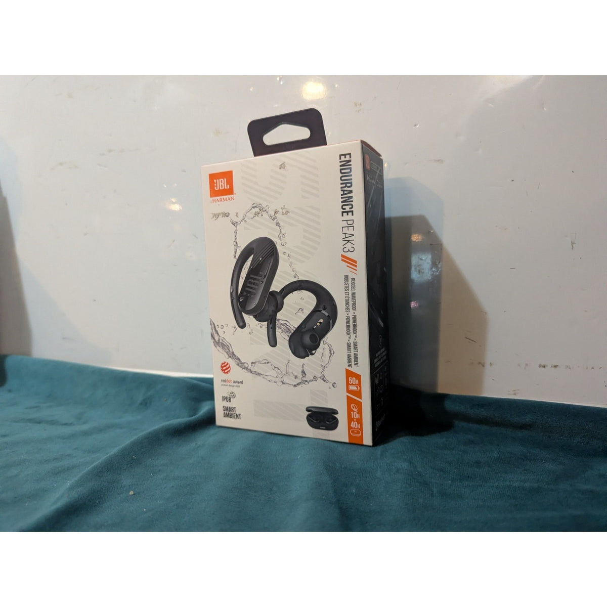 JBL Endurance Peak 3 Bluetooth Wireless Earbuds Black