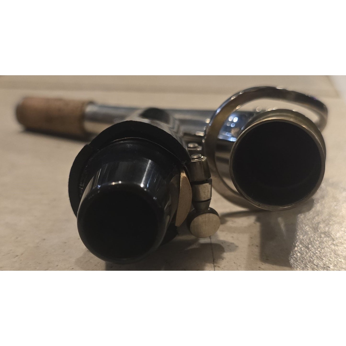 SC-9937 Curved Neck Soprano Saxophone B Flat Silver Plated Sax With Mouthpiece