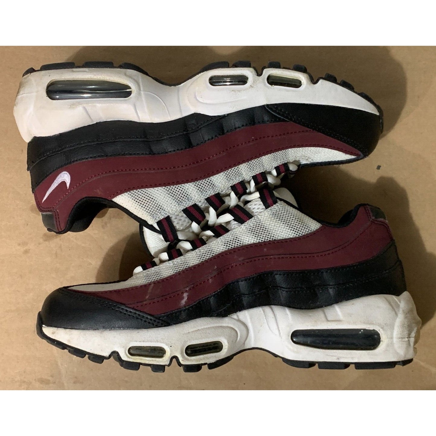 Nike Boys Air Max 95 Recraft CJ3906-104 White Casual Shoes Sneakers Size 7Y