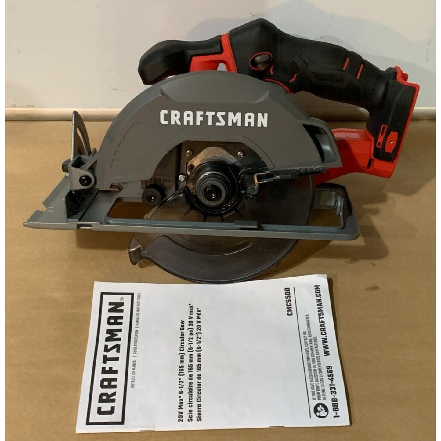 CRAFTSMAN V20 20-volt Max 6-1/2-in Cordless Compact Circular Saw Model-CMES510