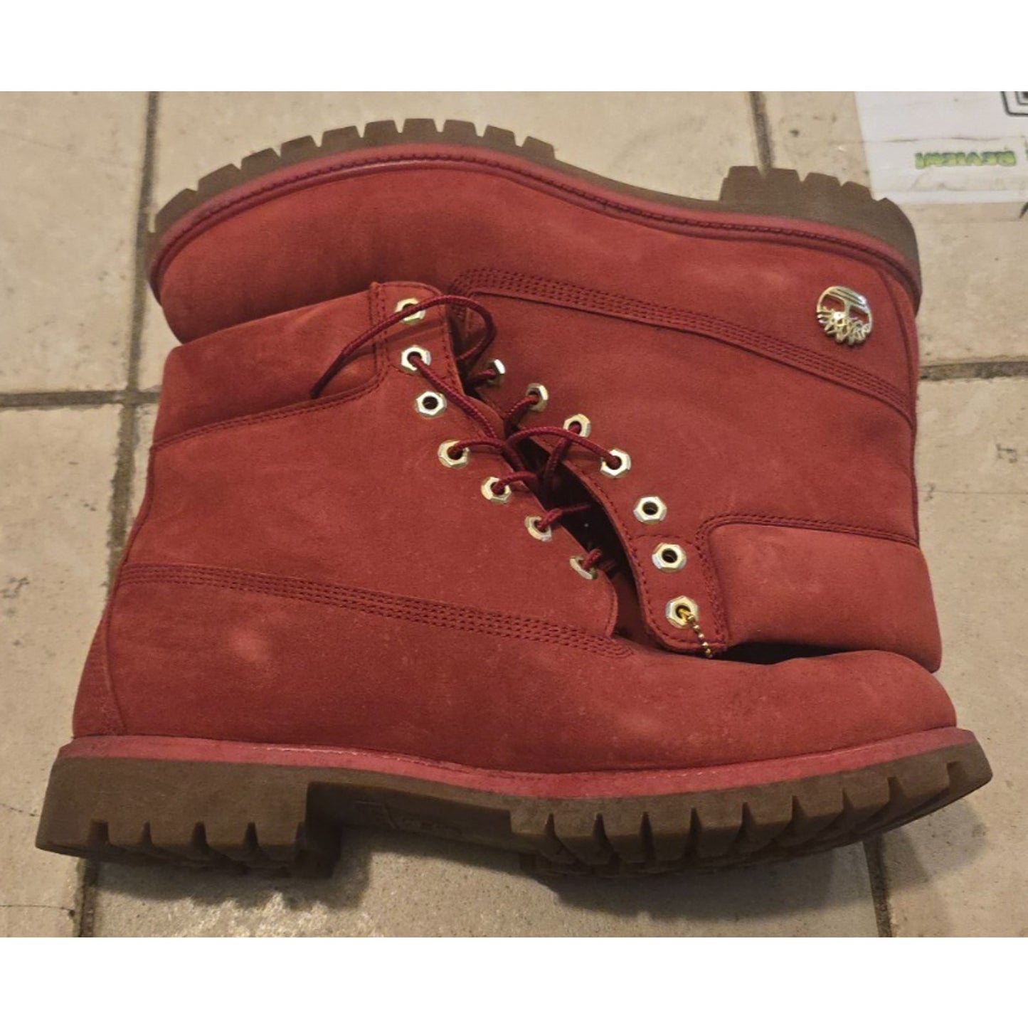 Timberland A1JLT A1740 Limited Edition Red 6" Waterproof Boots / 12M /