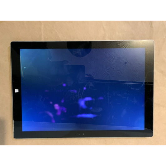 Microsoft Surface Pro 3 1631 i5 4300U 1.9Ghz 4GB 128GB CRACKED, BAD TOUCH