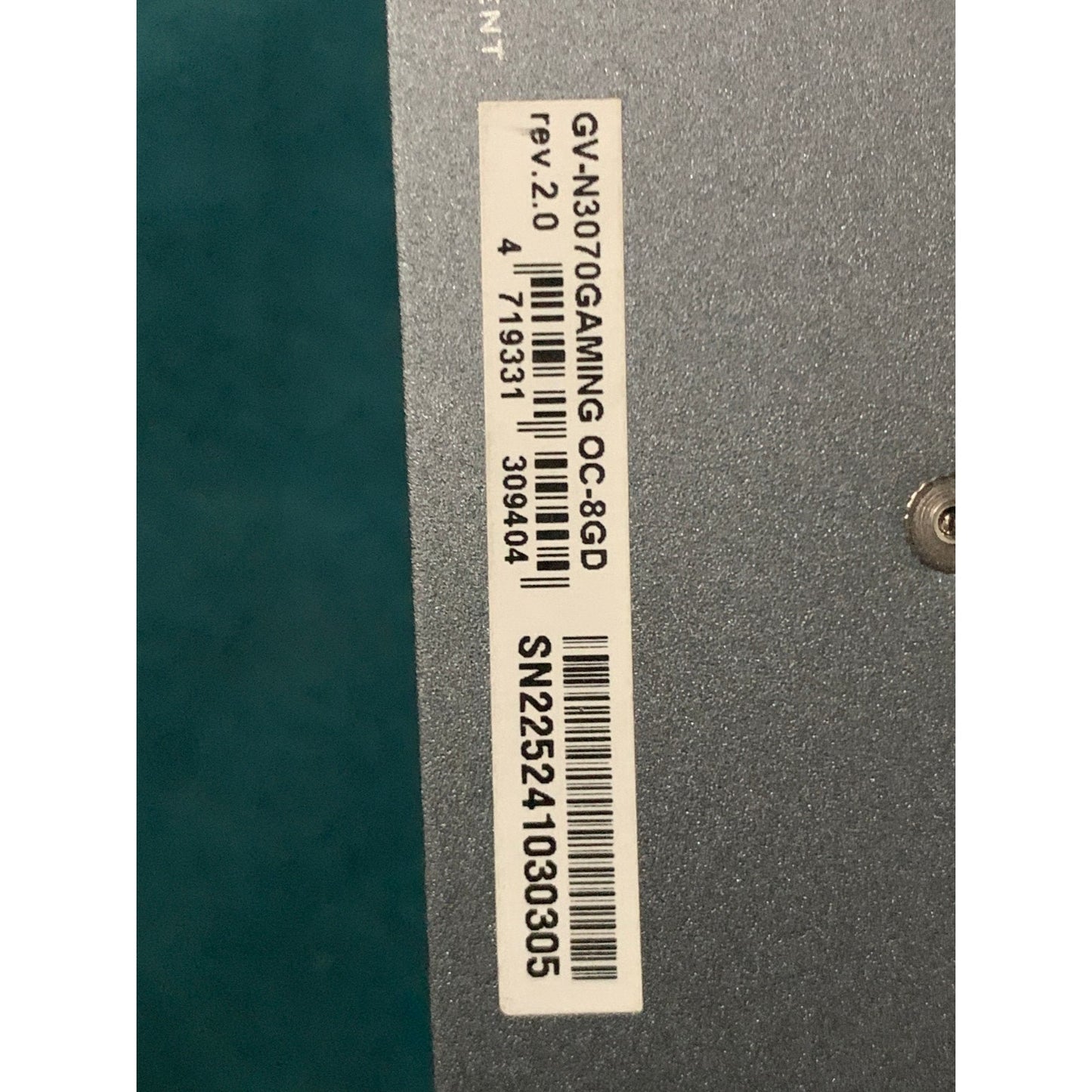 Gigabyte GeForce RTX 3070 Gaming OC 8GB GPU