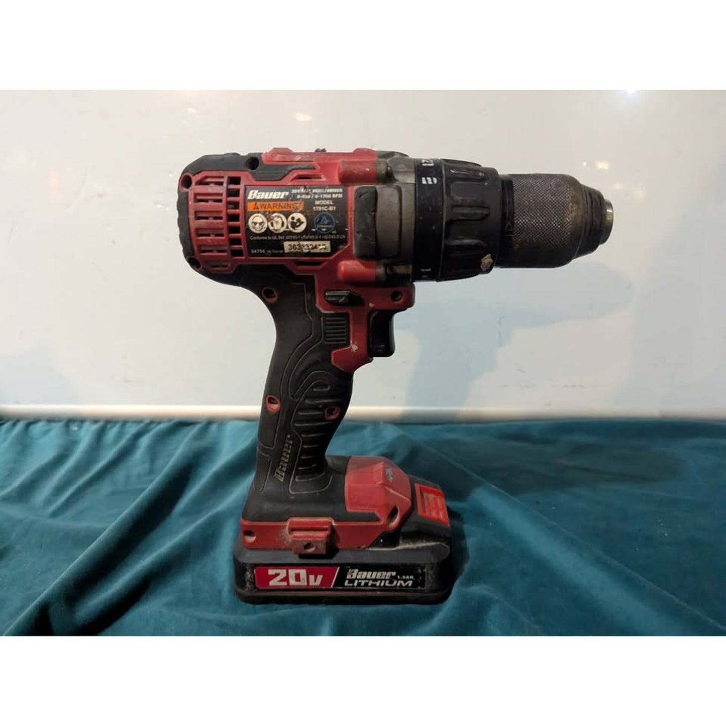 BAUER 1791C-B1 20V 1/2" Drill/Driver Tool Only #TX1201L