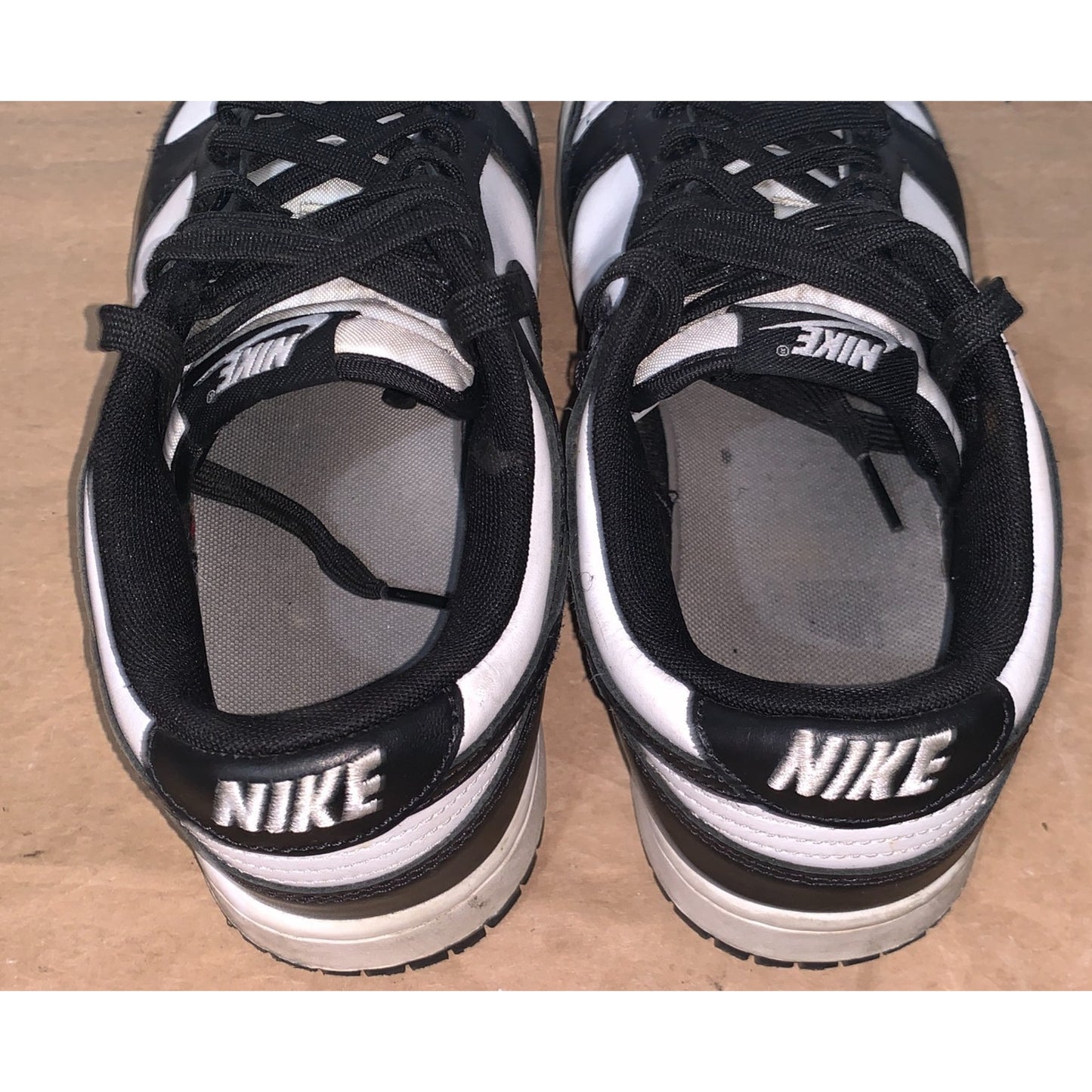 Nike Size 8 Panda Mens Dunk Low Black White - DD1391-100