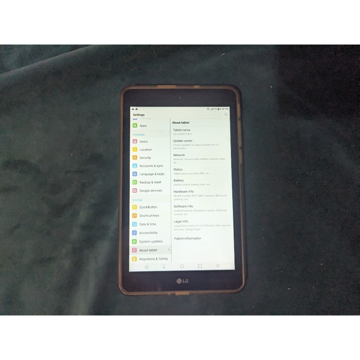 LG G Pad F2 8.0 Sprint LG-LK46 16GB - Black