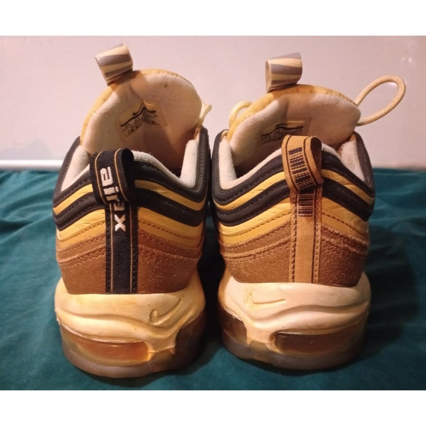 Nike Air Max 97 Ale Brown Elemental Gold Sneaker 921826-201 Men's 9.5