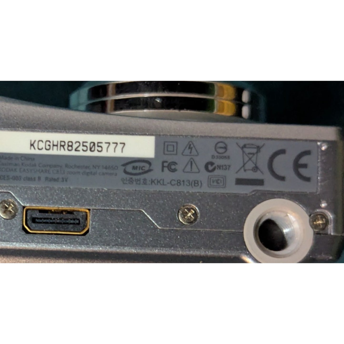 Kodak EasyShare C813 Silver 8.2 MP 3xOptical Zoom Digital Camera