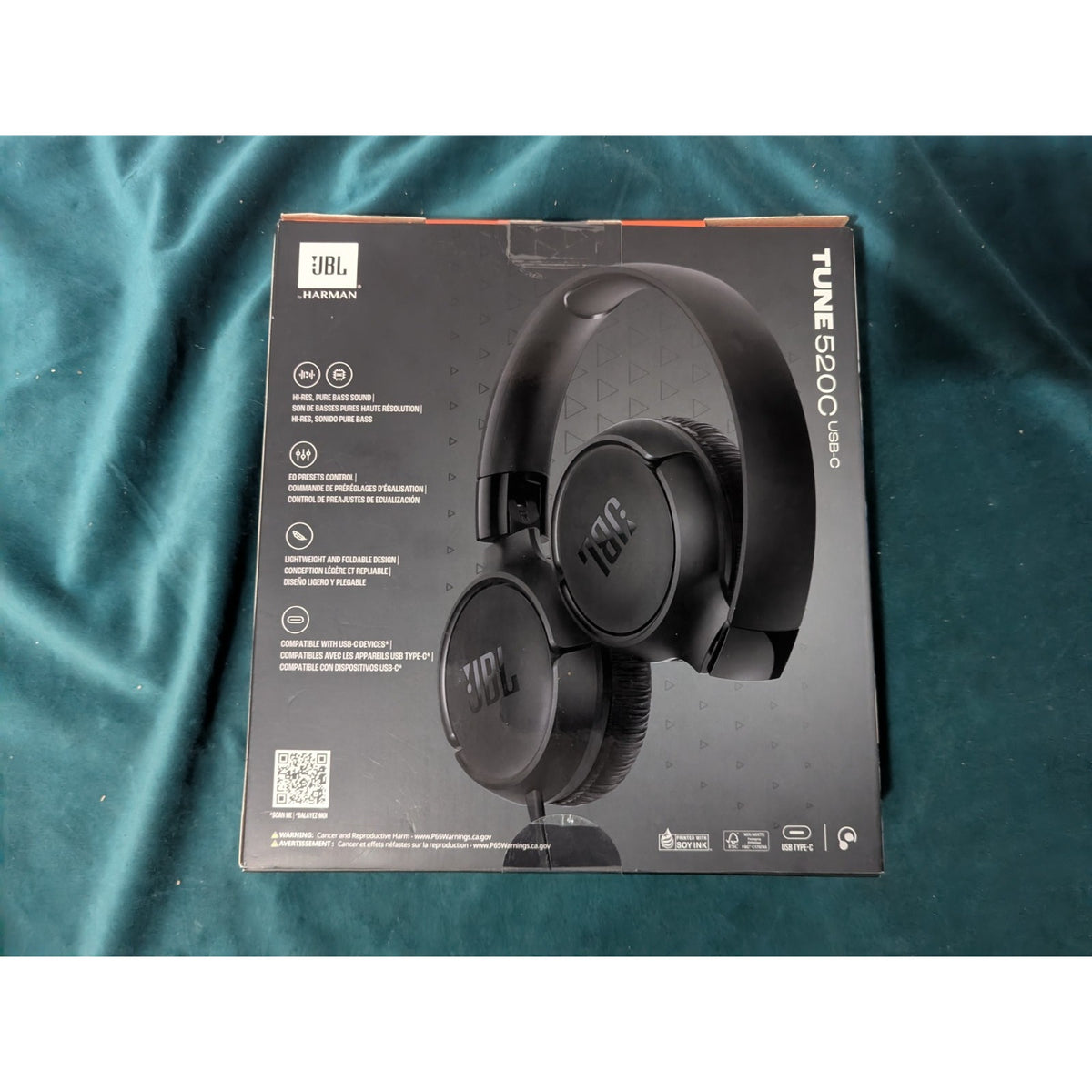 JBL Tune 520C USB-C Wired On-Ear Headphones
