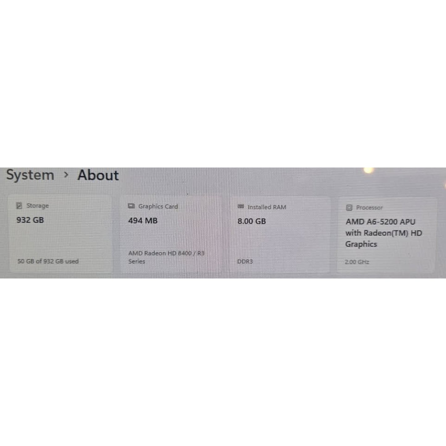 HP Pavilion 23 Touchscreen Desktop / All in One / AMD A6 5200 / 1TB HDD / 8GB Ram / 34-H024 /