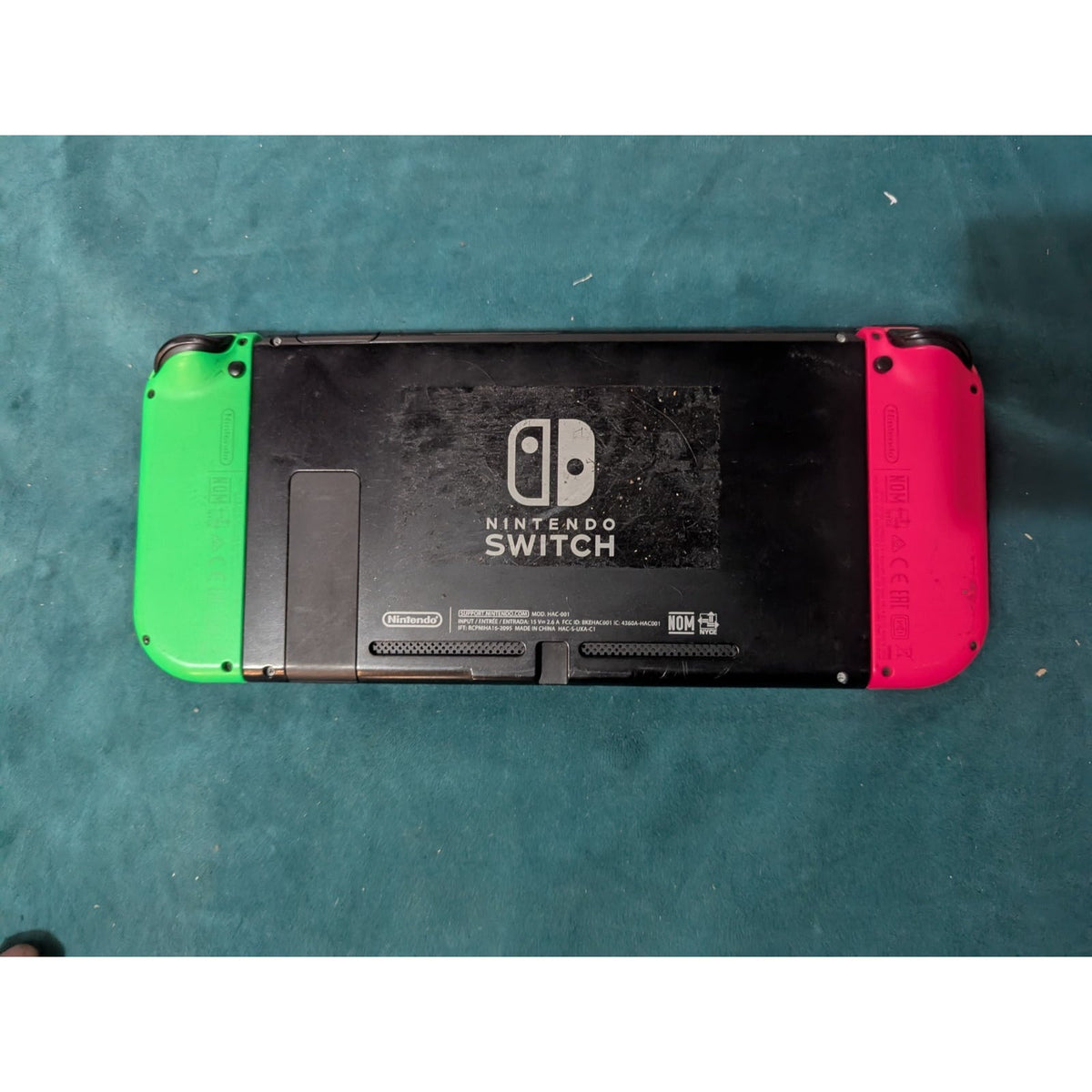 Nintendo Switch Handheld Console w/ Neon Pink & Green Joy-Con