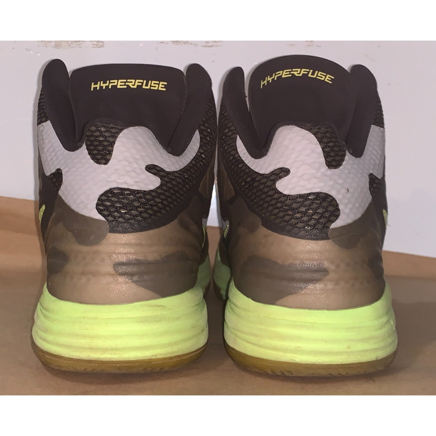 Nike Lunar Hypergamer Grey Camo Neon 2011 Size 10.5 Style 469756-012