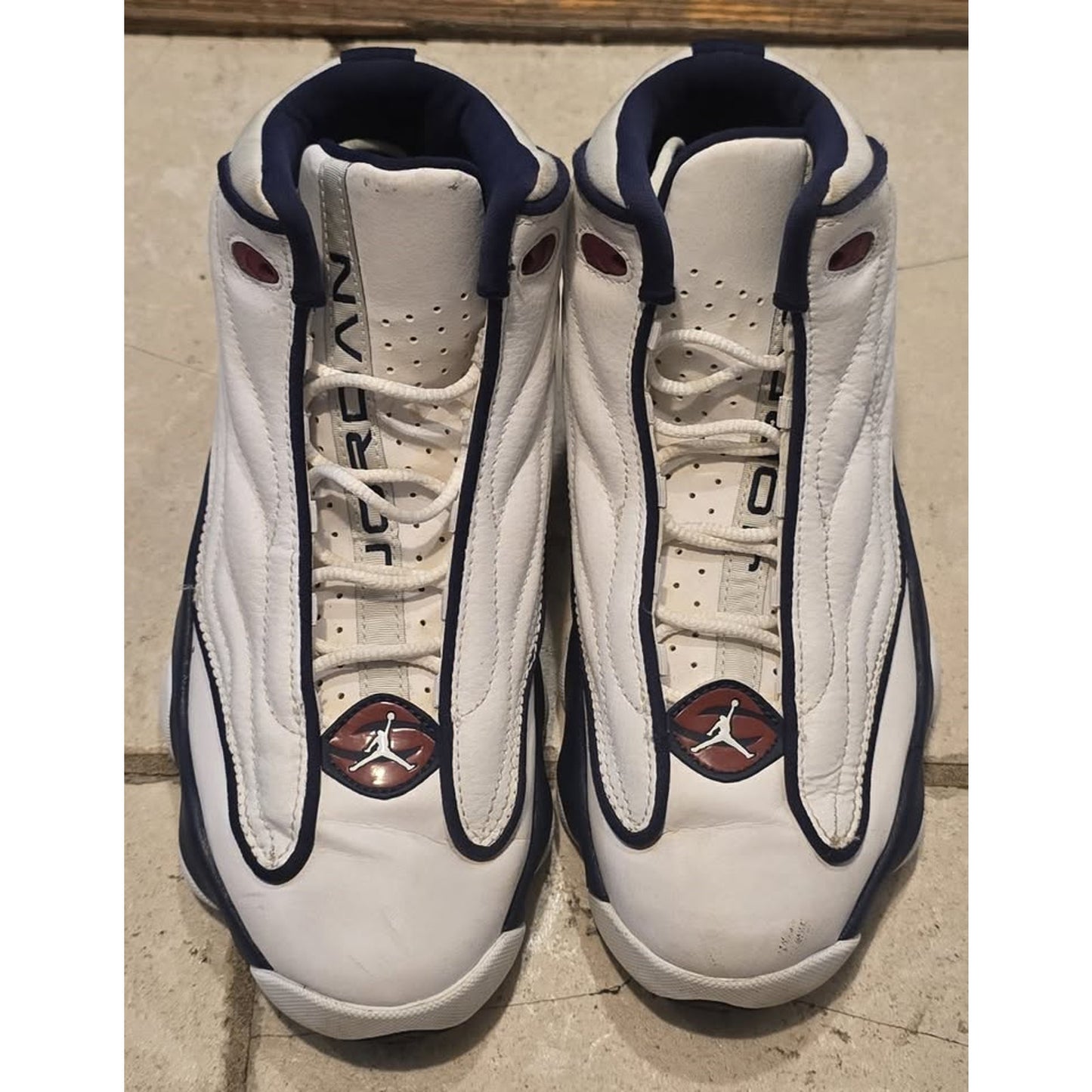 Nike Air Jordan Pro Strong White Leather Shoes / DC7911-100 /