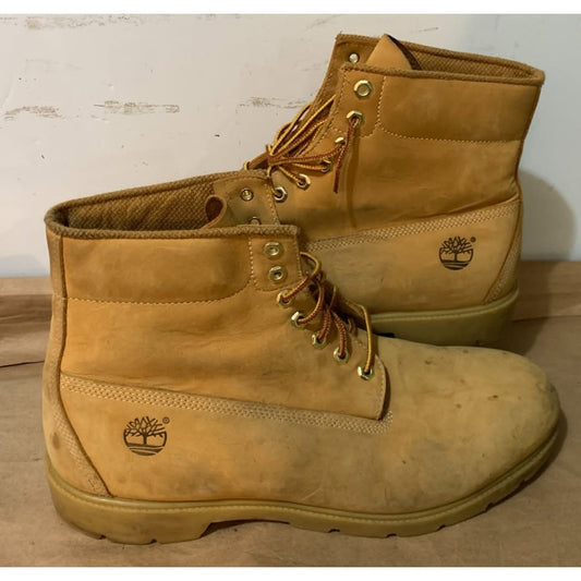 Mens Timberland 6-Inch Basic Wheat Waterproof Boot Size 15