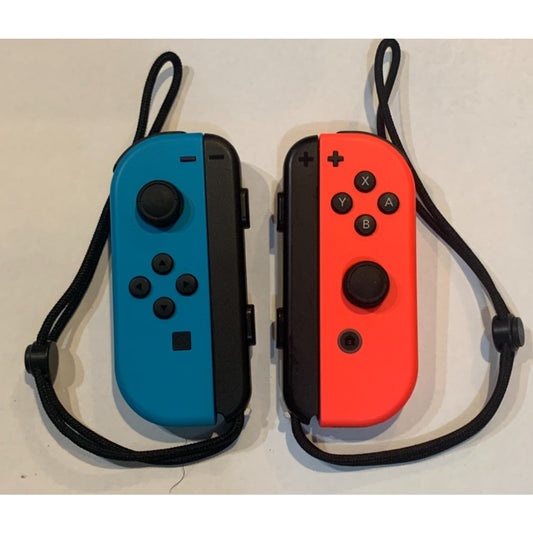 NINTENDO SWITCH JOY CON CONTROLLER PAIR NEON BLUE RED *TESTED & WORKING*