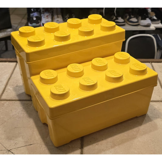 Set of 2 Lego Stackable Storage Containers